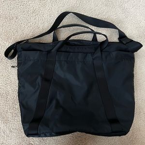 Lululemon black waterproof tote bag